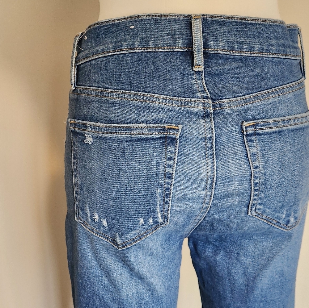 LOFT High waist skinny distressed denim - Picture 3 of 9